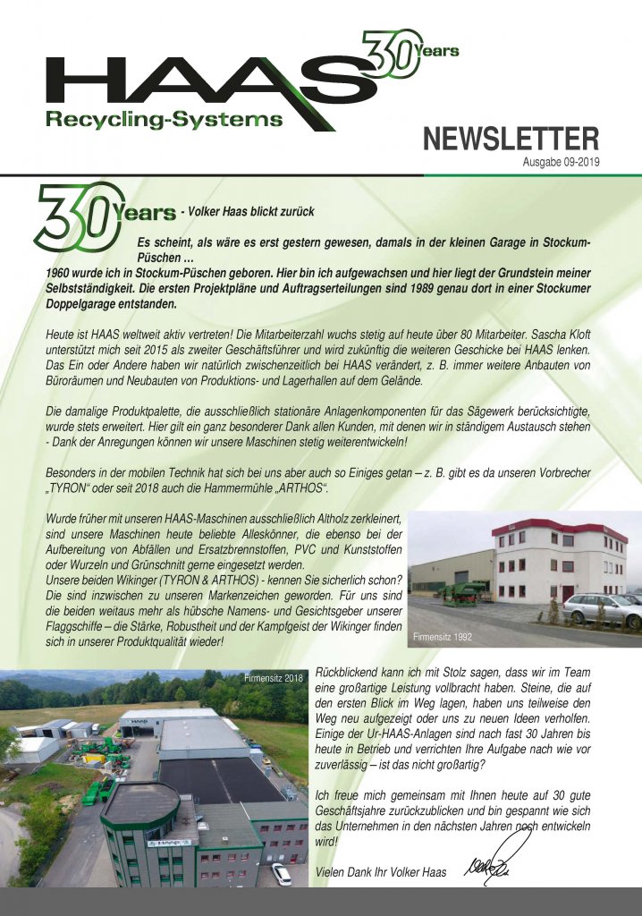 Recycling Newsletter