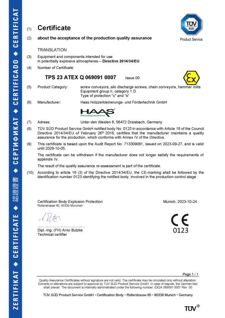 Explosion protection: we are certified