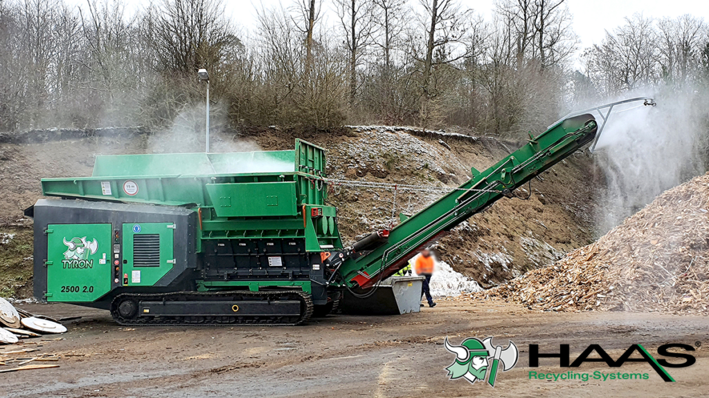 Dust emissions during crushing reduced to an absolute minimum 